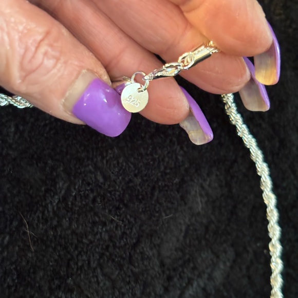Necklace-20 inch Rope twisted Chain Necklace in sterling silver nwt - Picture 6 of 7